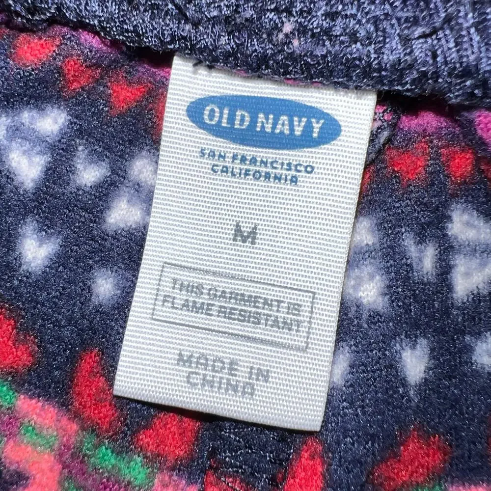 Old Navy Girls Fleece Pajama Casual Pants Geo Print Colorful Medium 8